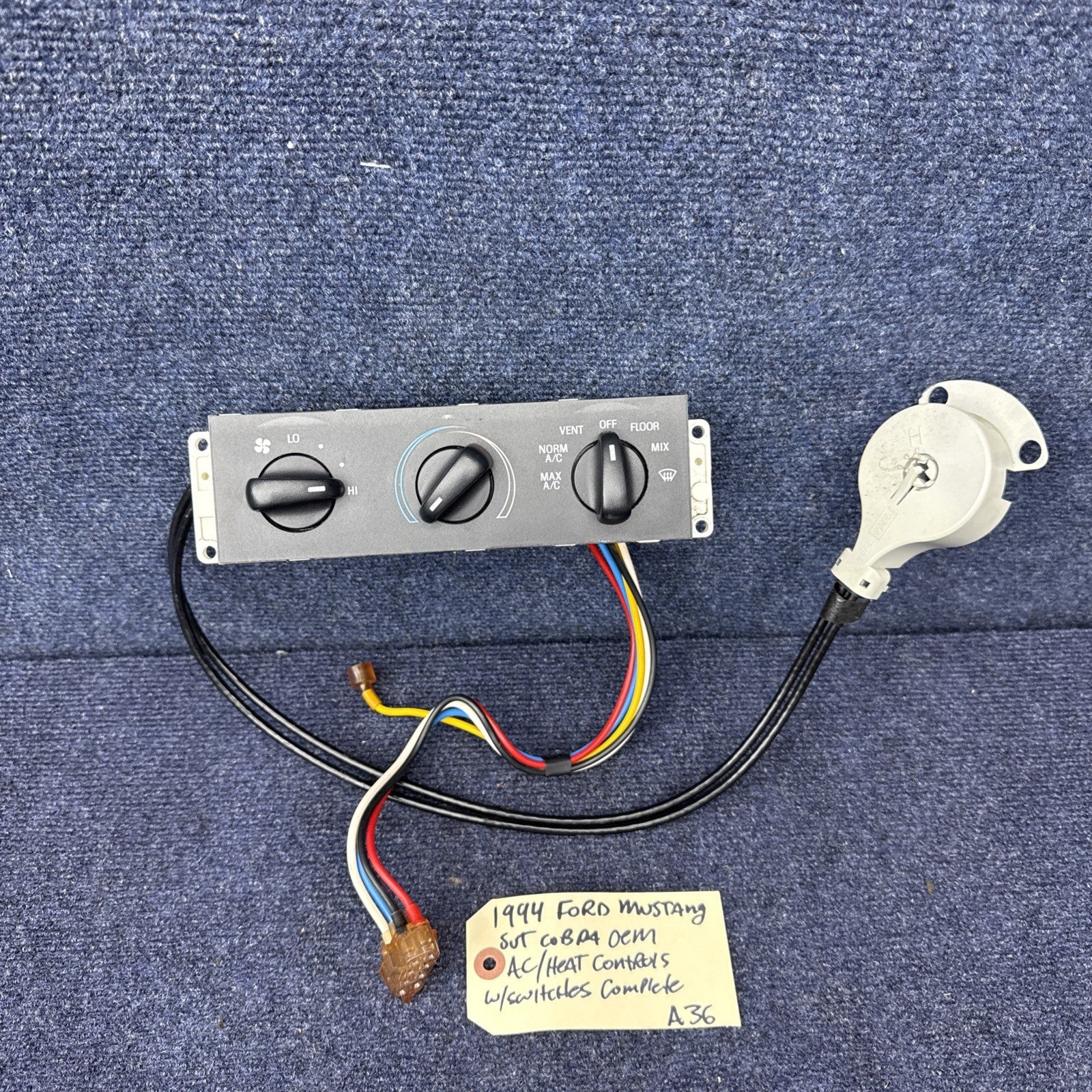 1994-2000 FORD MUSTANG A/C HEATER TEMPERATURE CLIMATE CONTROL SWITCH OEM