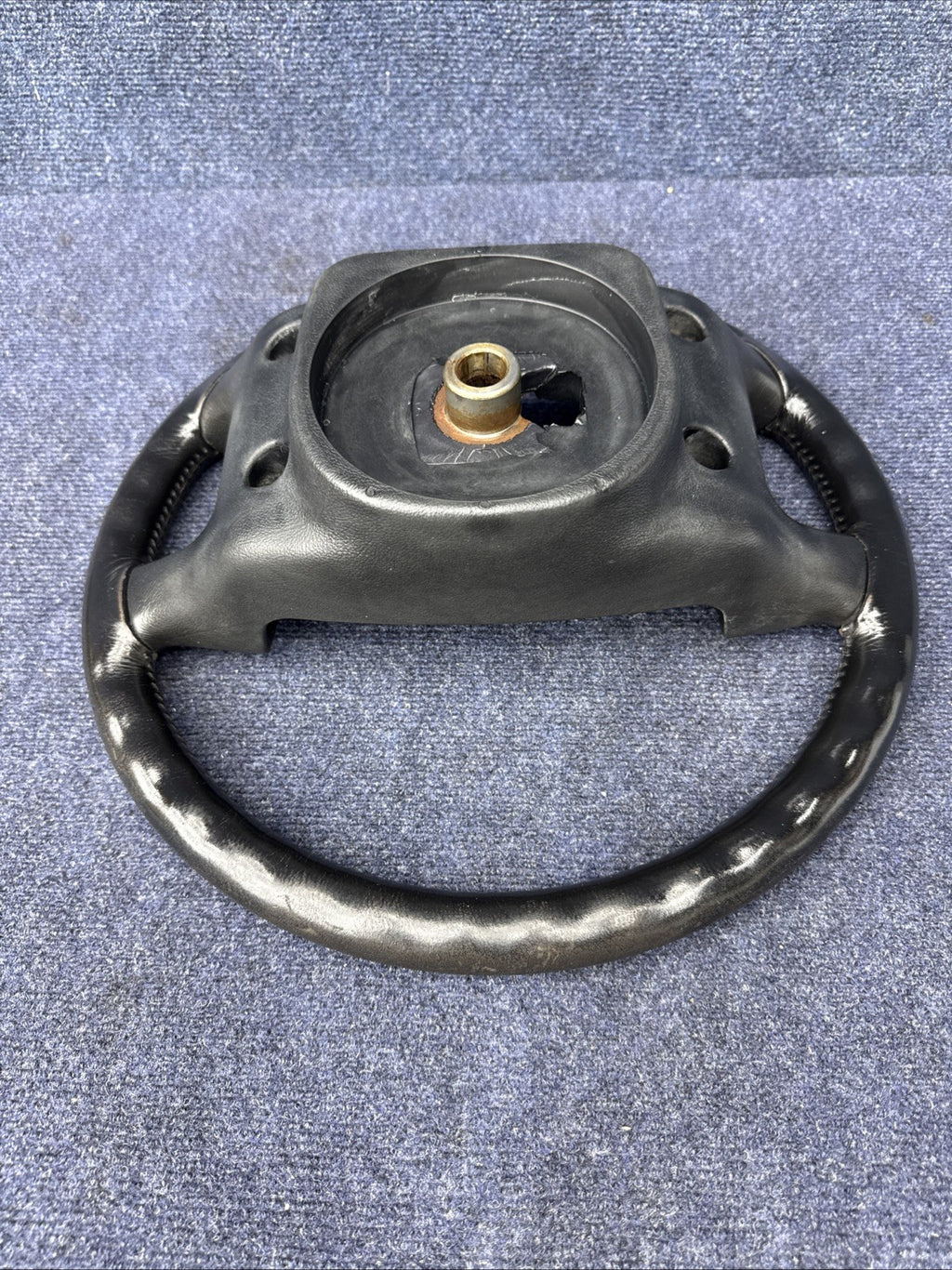 90-93 Ford Mustang Black Steering Wheel Leather  Factory OEM Coupe Hatch Stock