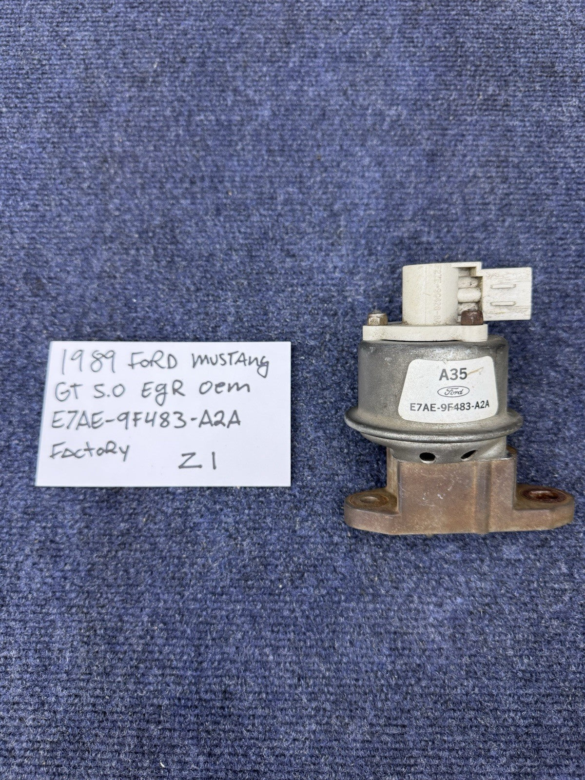 87-93 Ford Mustang EGR Sensor Intake Manifold Smog Emissions Factory OEM 302 V8