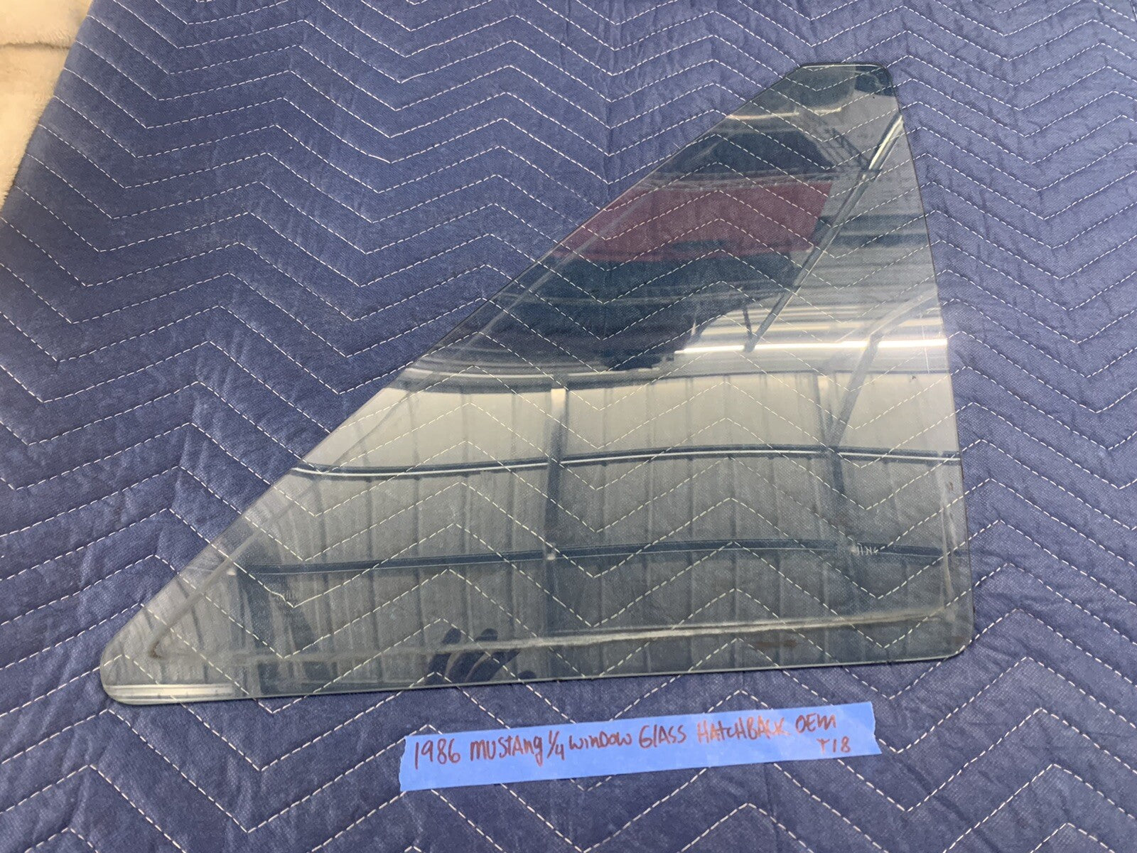 79 80 81 82 83 84 85 86 Ford Mustang Hatchback Right Rear 1/4 Glass GT Passenger