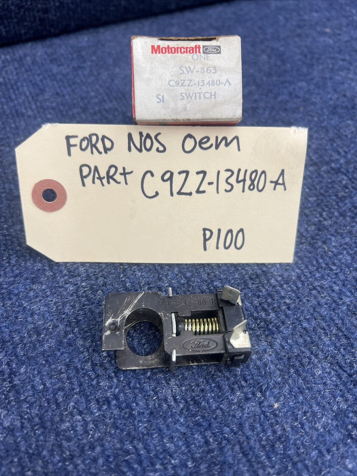 65 66 67 68 69 70 NOS MUSTANG BRAKE LIGHT SWITCH C9ZZ 13480 A Factory CORRECT