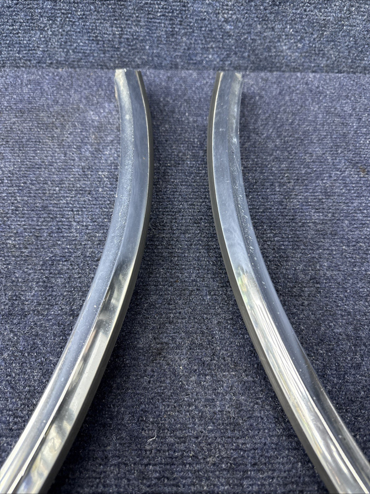 1984-1992 LINCOLN  MARK VII 7 LSC FRONT  Pair LH Rh  Set WHEEL FENDER CHROME OEM