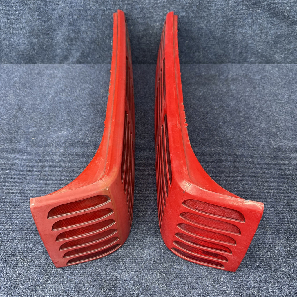 87-93 Ford Mustang GT Tail Light Lens OEM Stock 5.0L LH & Rh Pair Cheese Grader