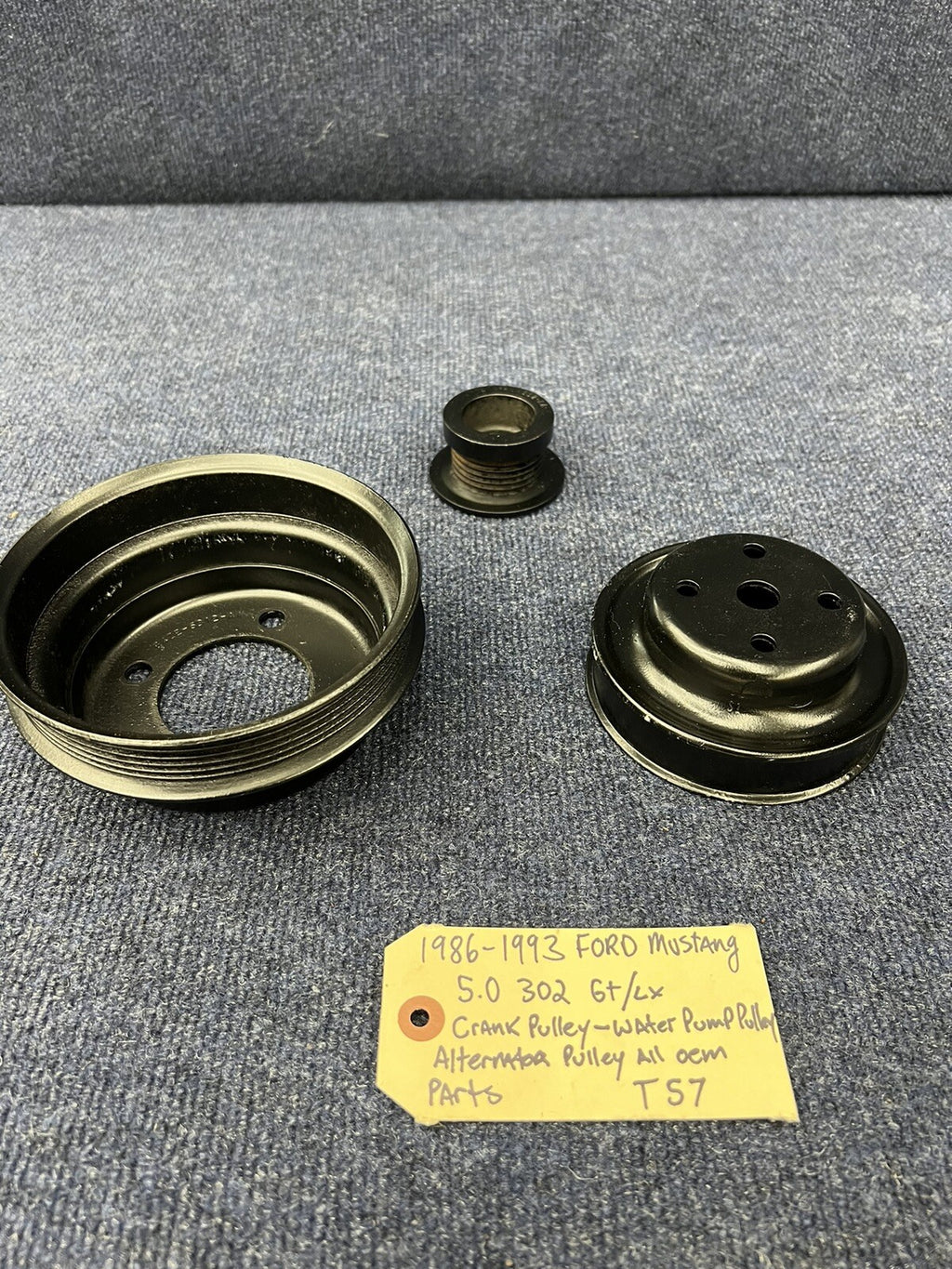 87-93 Mustang Serpentine Water Pump, Crank, Alternator Pulley 5.0 Foxbody V8 302