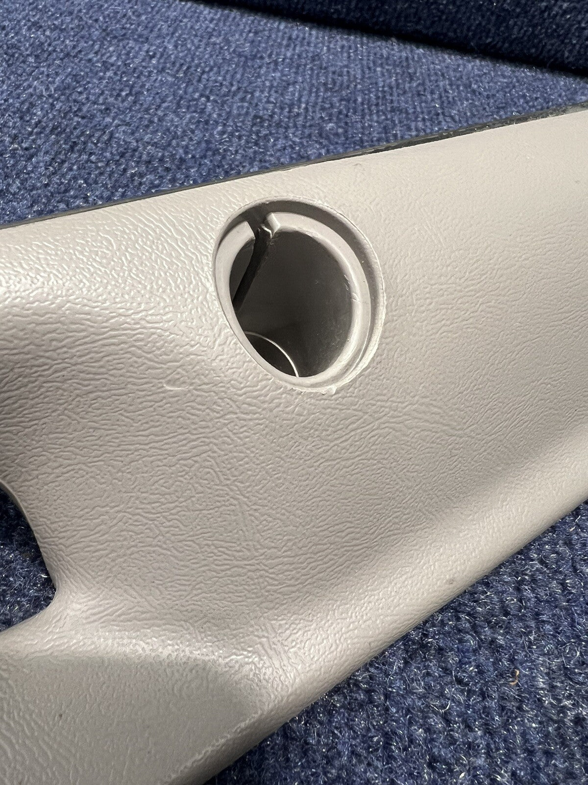 1987-1993 OEM Ford Mustang Grey Front Door Panel Armrests Pull Handle Factory 50
