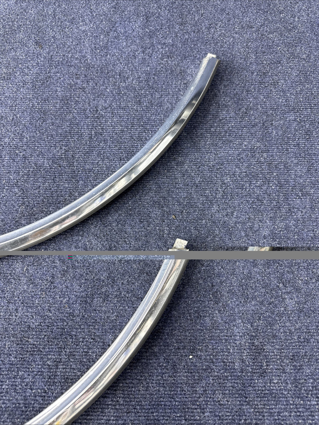 1984-1992 LINCOLN  MARK VII 7 LSC FRONT  Pair LH Rh  Set WHEEL FENDER CHROME OEM