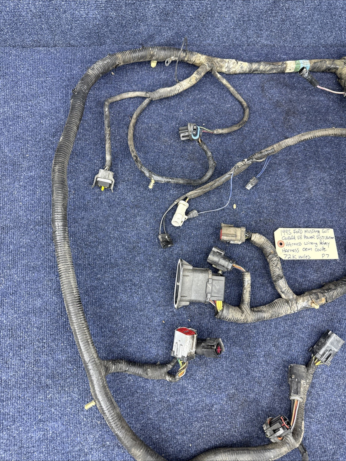 1994 1995 Ford Mustang Cobra 5.0 302 V8 Power Distribution Wiring Relay Harness
