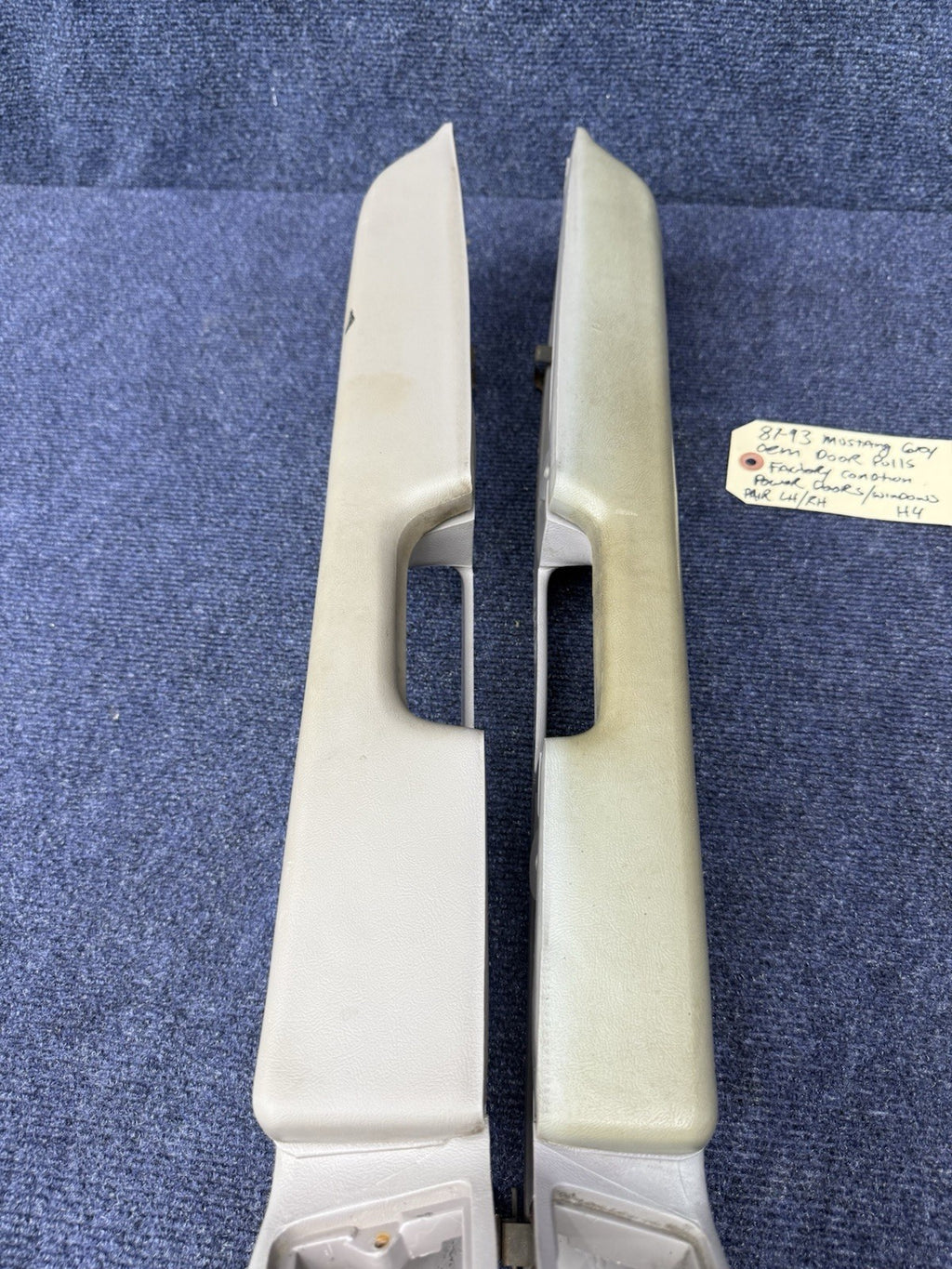 87-93 Ford Fox Body Mustang Gray Door Handle Pull Armrest 1987-1993 5.0L OEM