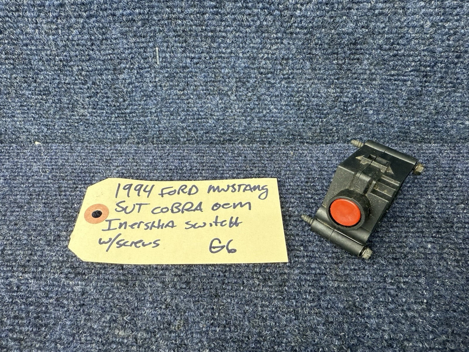 1994 1995 FORD Mustang Svt Cobra OEM INERTIA FUEL PUMP EMERGENCY SHUT OFF SWITCH