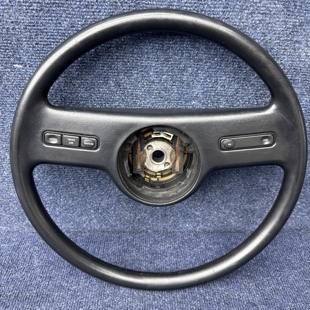 1985  1986 Ford Mustang Steering Wheel 2 Spoke Cruise Control OEM Factory Nice