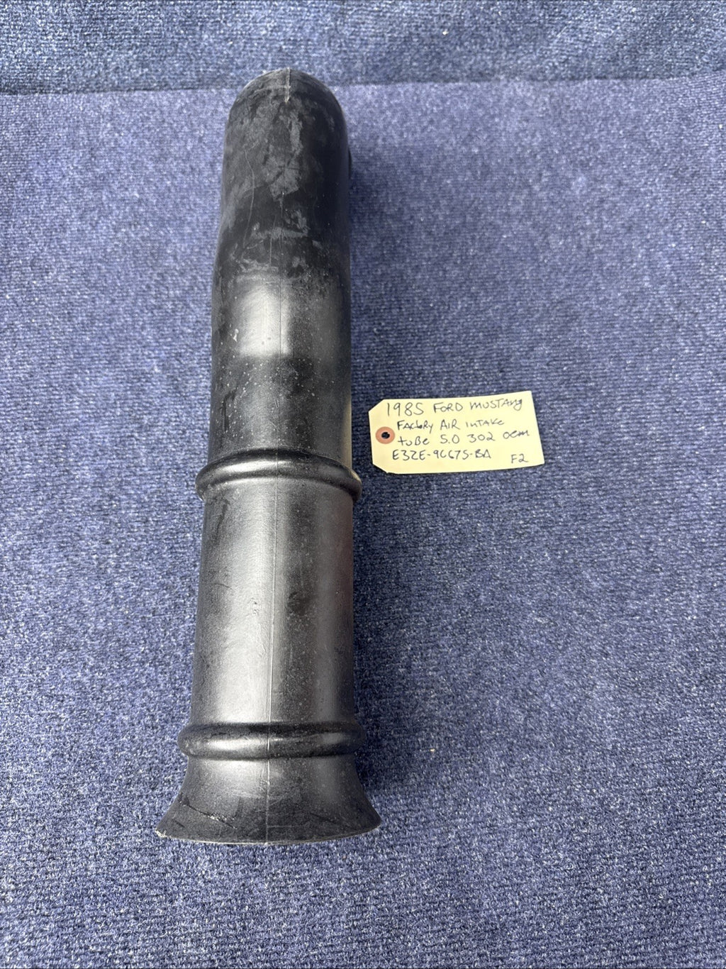 83-85 Ford Fox Body Mustang Stock OEM Air Intake Tube 5.0L 302 V8 E3ZE-9C675-BA