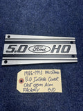 86-87-93 Ford Mustang Factory Upper Intake Manifold Plaque Cover 5.0 V8 OEM GT 