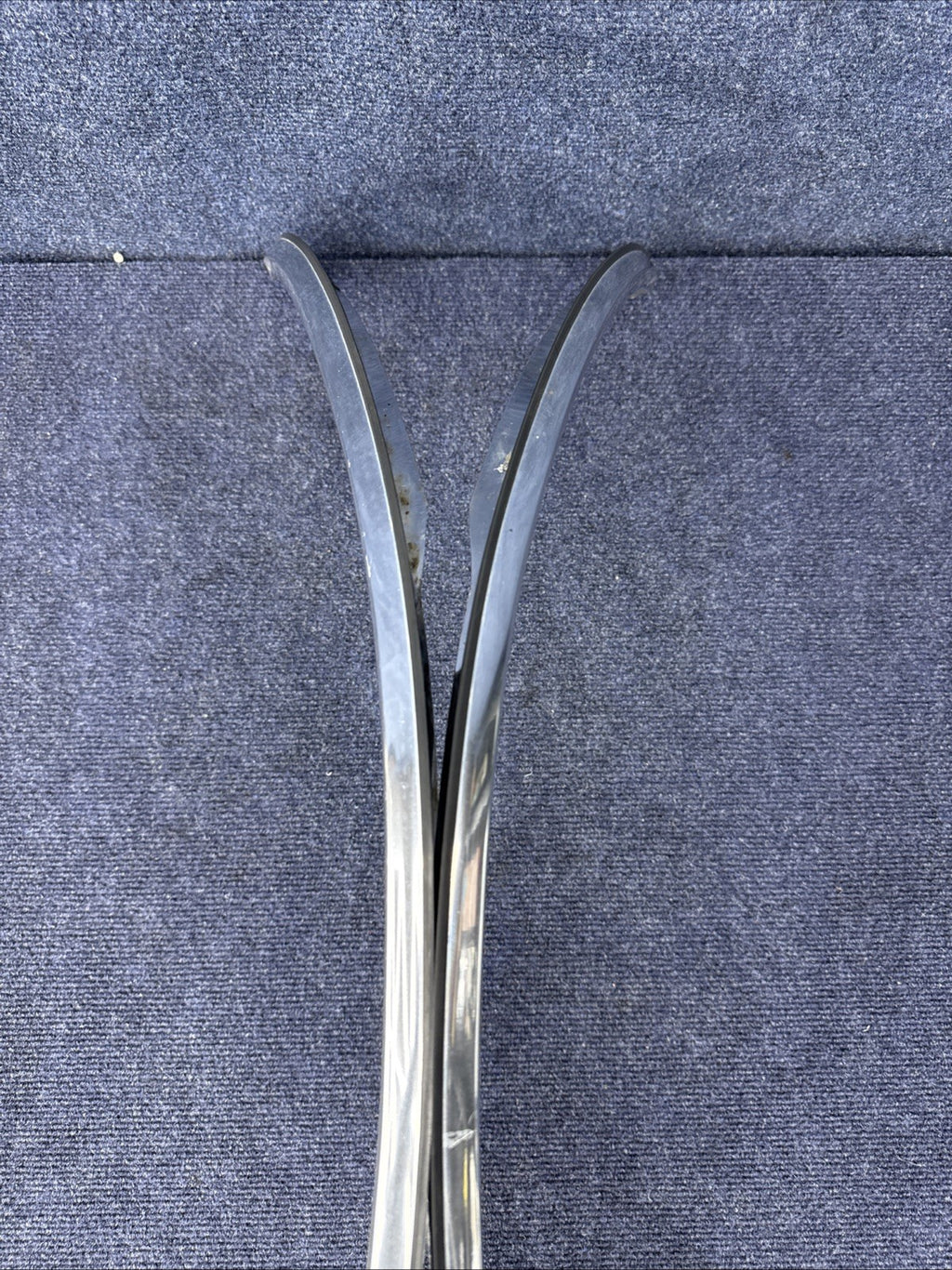 1984-1992 LINCOLN  MARK VII 7 LSC FRONT  Pair LH Rh  Set WHEEL FENDER CHROME OEM