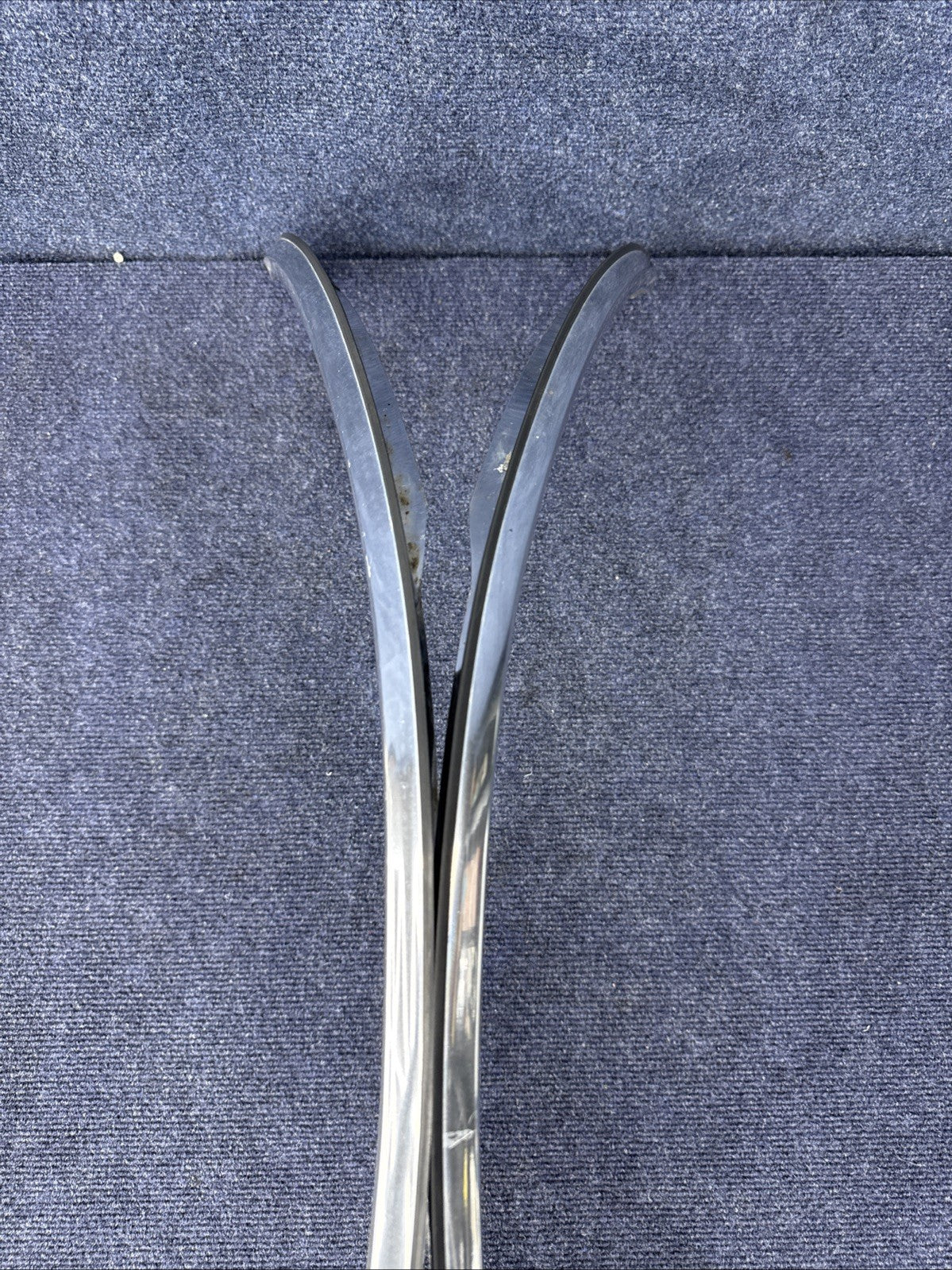 1984-1992 LINCOLN  MARK VII 7 LSC FRONT  Pair LH Rh  Set WHEEL FENDER CHROME OEM