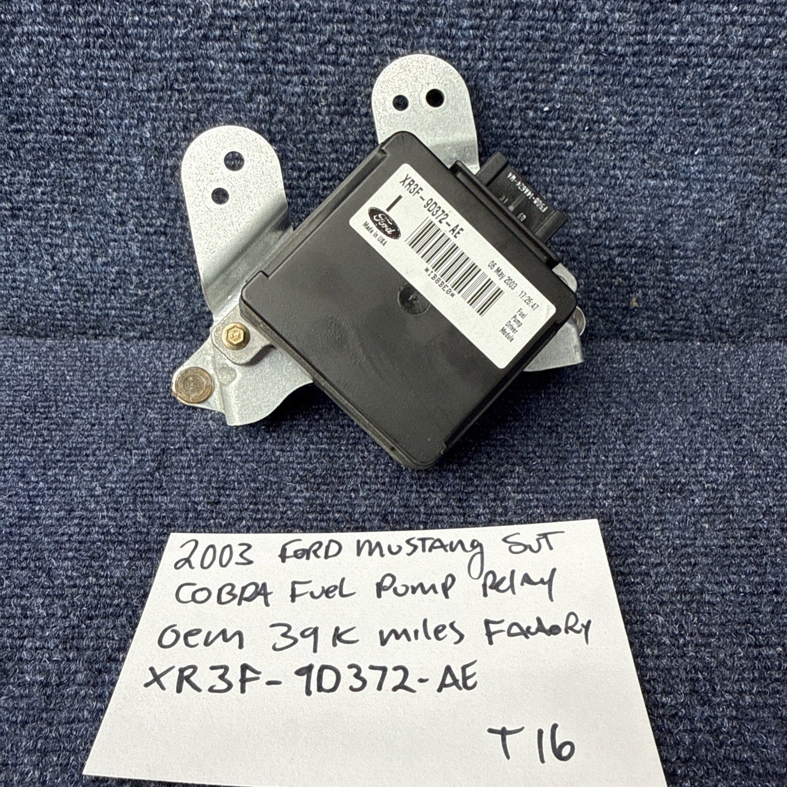 99-04 MUSTANG FUEL PUMP RELAY OEM FACTORY STOCK 99FS   XR3F-9D372-AE