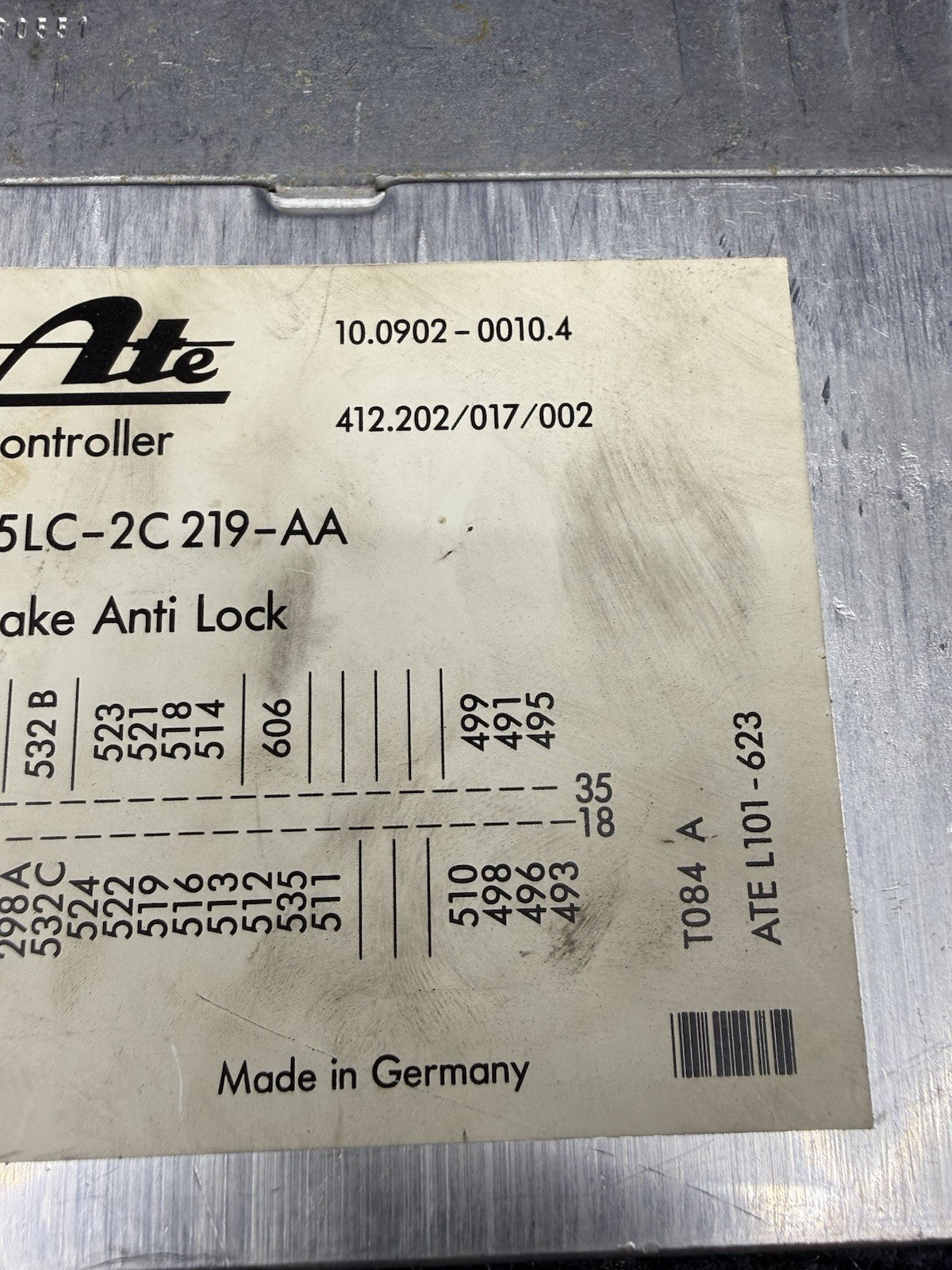 E5LC-2C219-AA anti lock control module computer 1985-1987 Lincoln Mark VII Oem