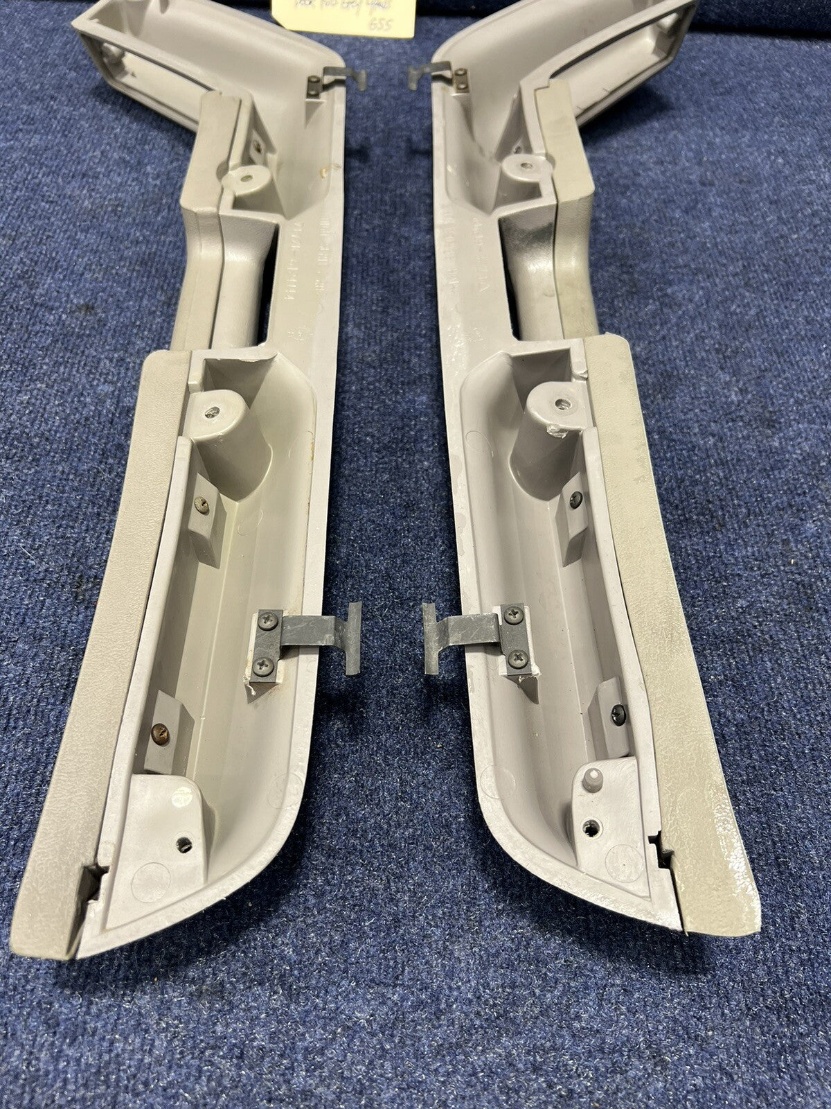 1987-1993 OEM Ford Mustang Grey Front Door Panel Armrests Pull Handle Factory 92