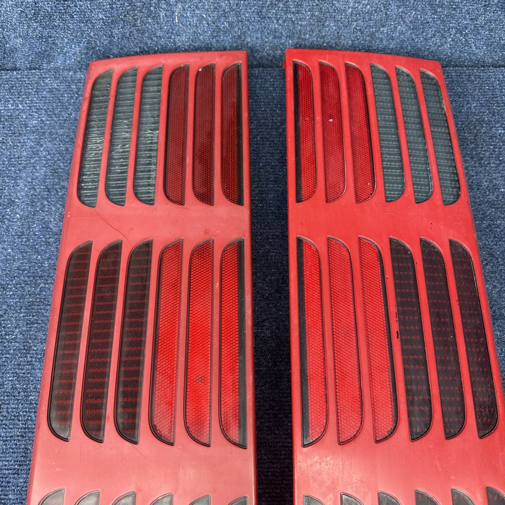 87-93 Ford Mustang GT Tail Light Lens OEM Stock 5.0L LH & Rh Pair Cheese Grader