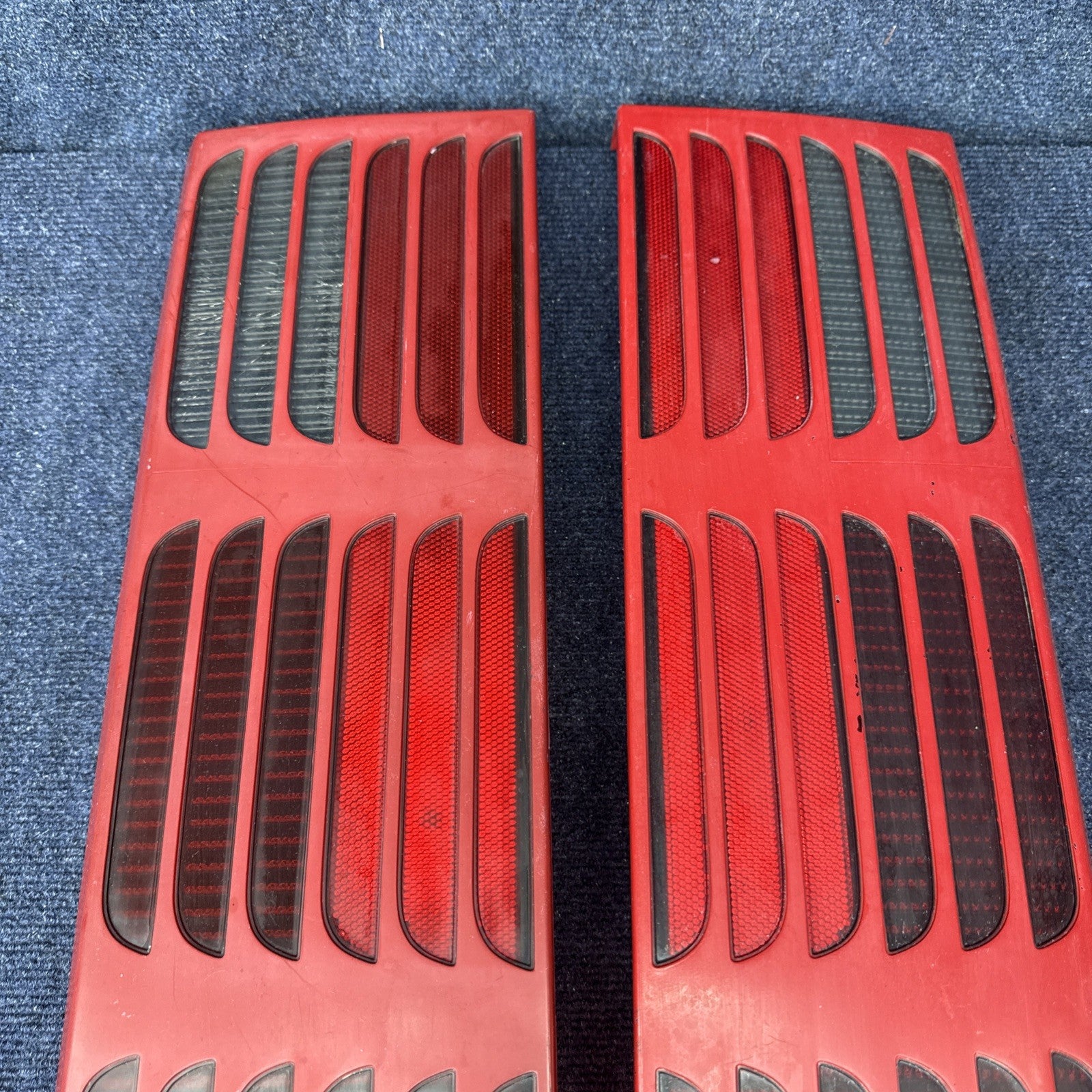 87-93 Ford Mustang GT Tail Light Lens OEM Stock 5.0L LH & Rh Pair Cheese Grader