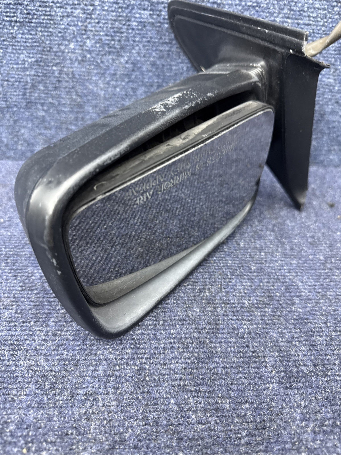 1984-1992 Lincoln Mark VII LSC Passenger Side Power Door Mirror Black Heated Rh