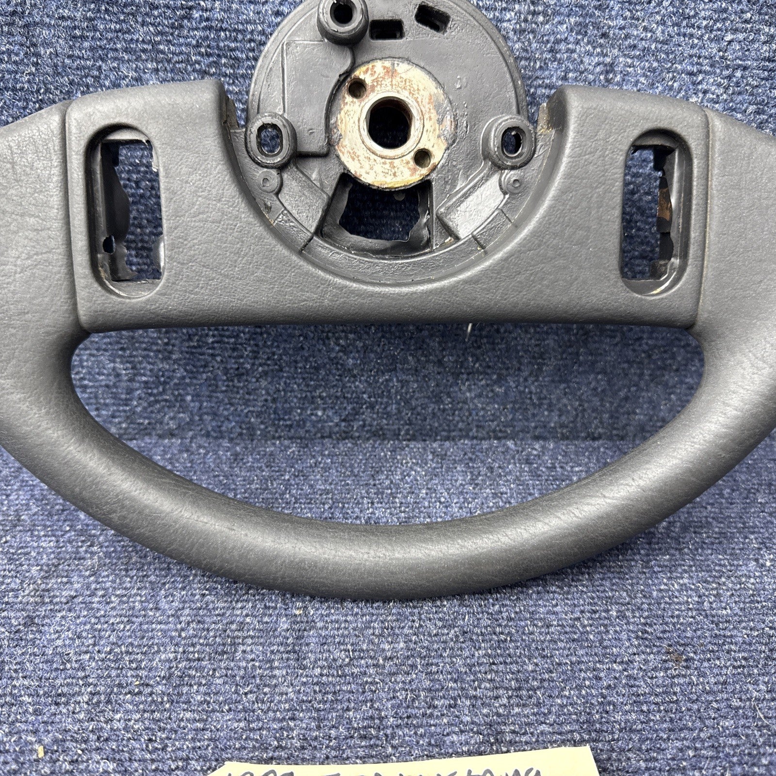 1987-1989 FORD MUSTANG BLACK STEERING WHEEL 87 88 89 OEM GT LX 2 Spoke Factory