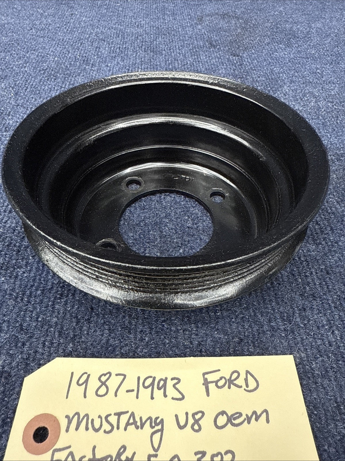 87-93 Mustang Factory Crank Pulley V8 302 HO Engine Crankshaft 5.0 GT OEM Lx 50