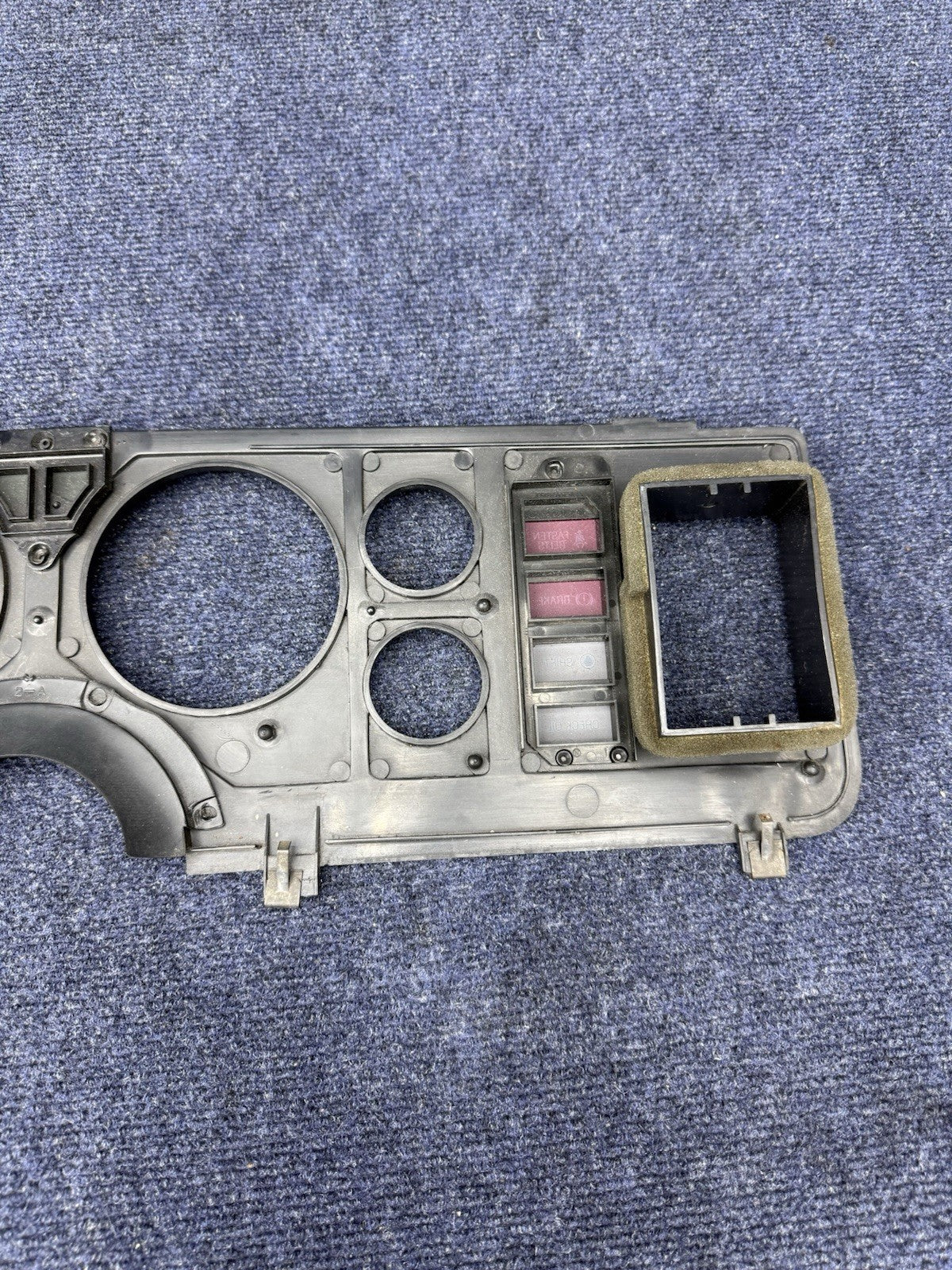1985 1986 Ford Mustang Gt Grey Black Instrument Gauge Cluster Dash Trim Bezel