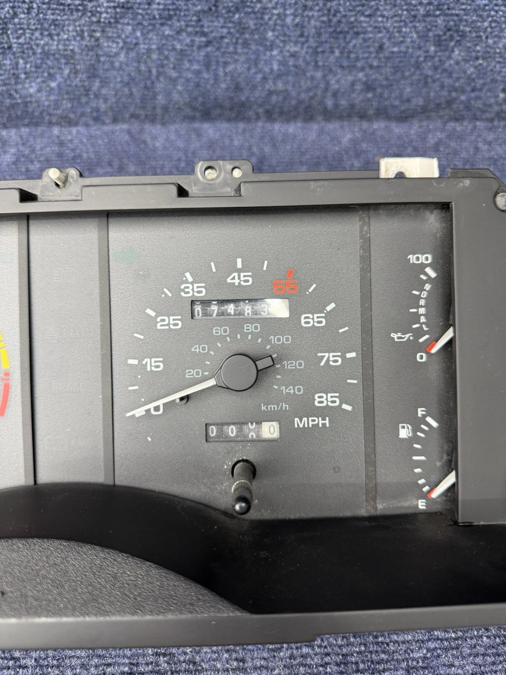1987-1989 MUSTANG V8 85MPH 6k Rpm GAUGE INSTRUMENT CLUSTER FORD Oem Gt Lx Anti
