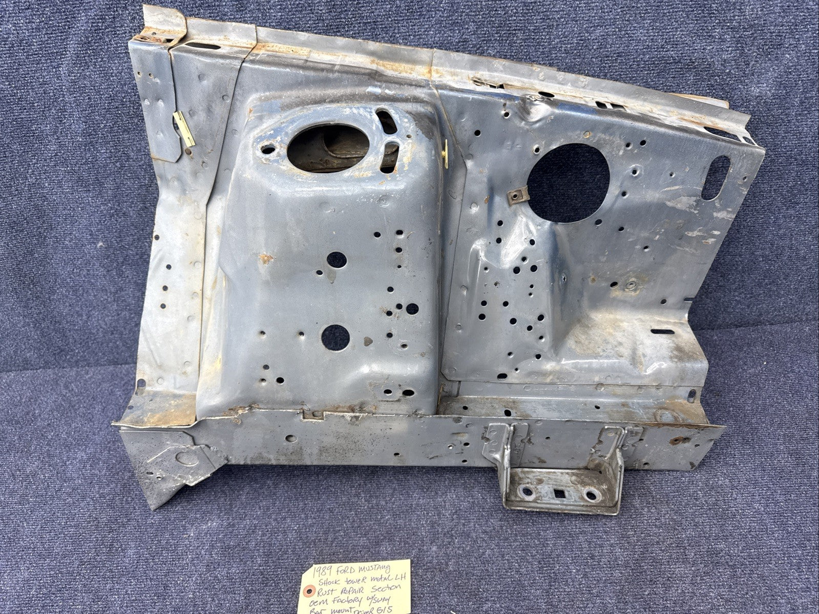 79 - 89 MUSTANG LH FENDER APRON FRAME SHOCK TOWER METAL OEM Drivers Side 87-93