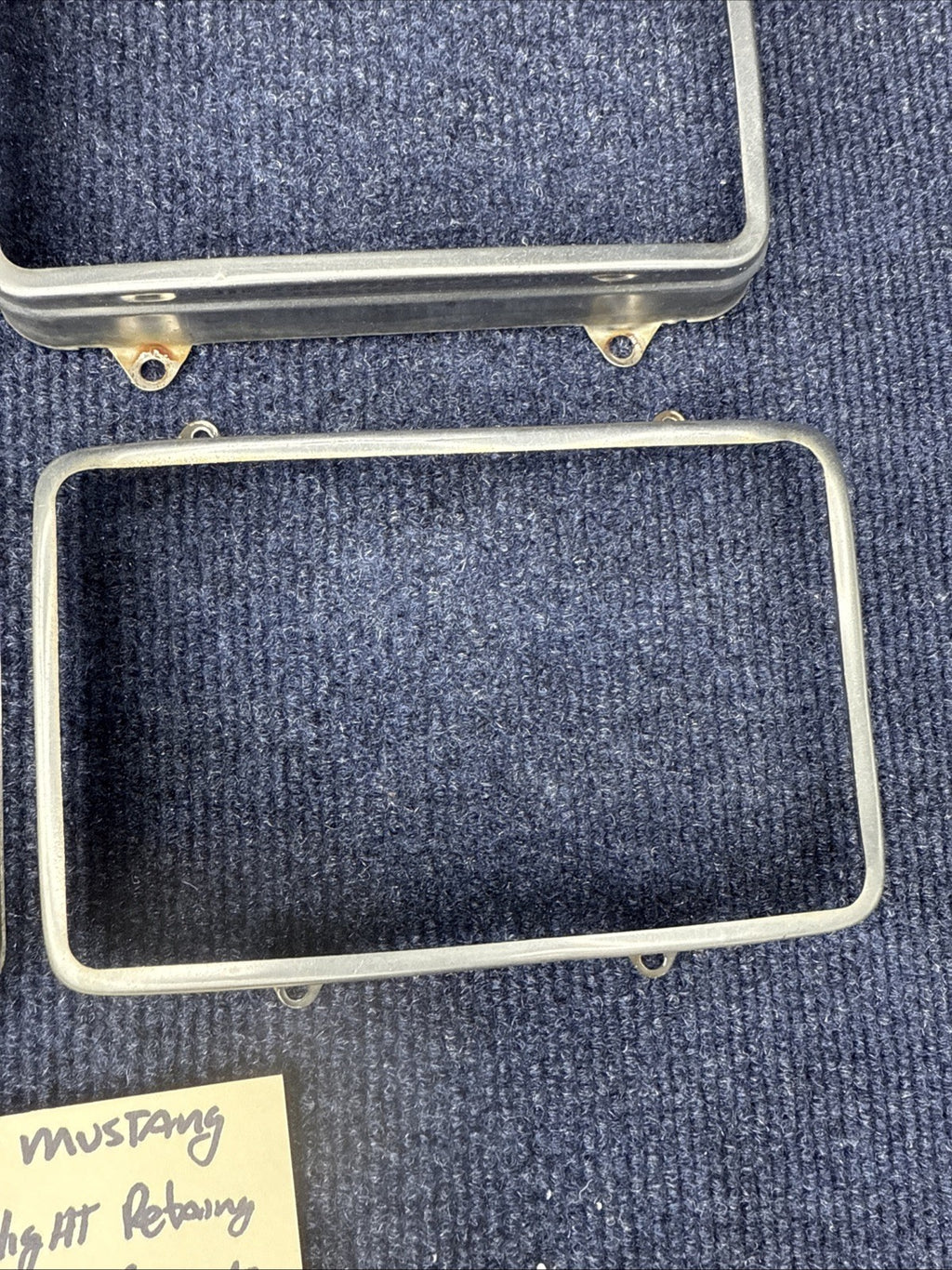 1979-86 Ford Mustang Rectangular Headlight   Retaining Ring Set Of 4