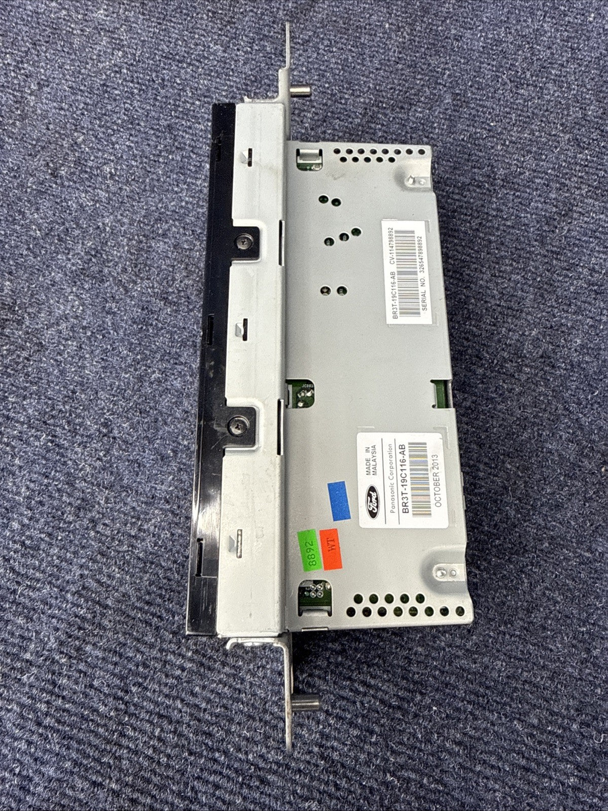 2011–2014 FORD MUSTANG DASH RADIO INFORMATION DISPLAY SCREEN BR3T-19C116-AB OEM