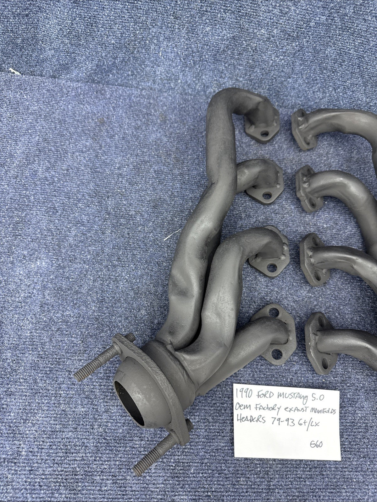 87-93 Ford Mustang Factory Shorty Header Manifolds 302 Headers 5.0 V8 EFI GT LX