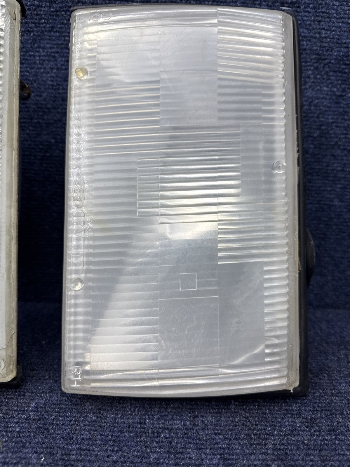 1984-1992 Lincoln Mark VII OEM Left & Right Headlight Assemblies + Brackets Ford