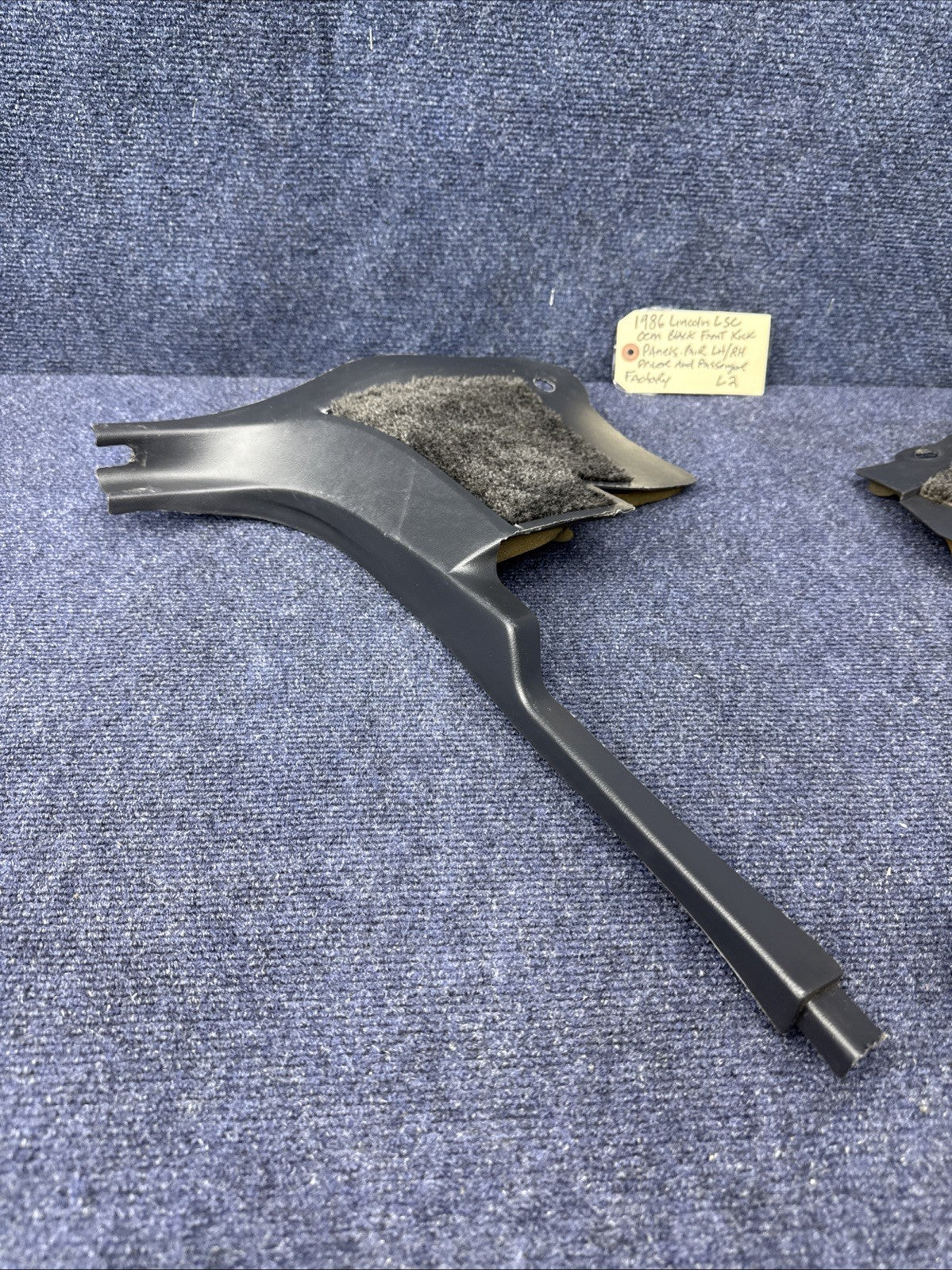 1984-1989 Lincoln Mark Vii Lsc Kick Panels Trim Cover Pair Black Oem mercury OEM