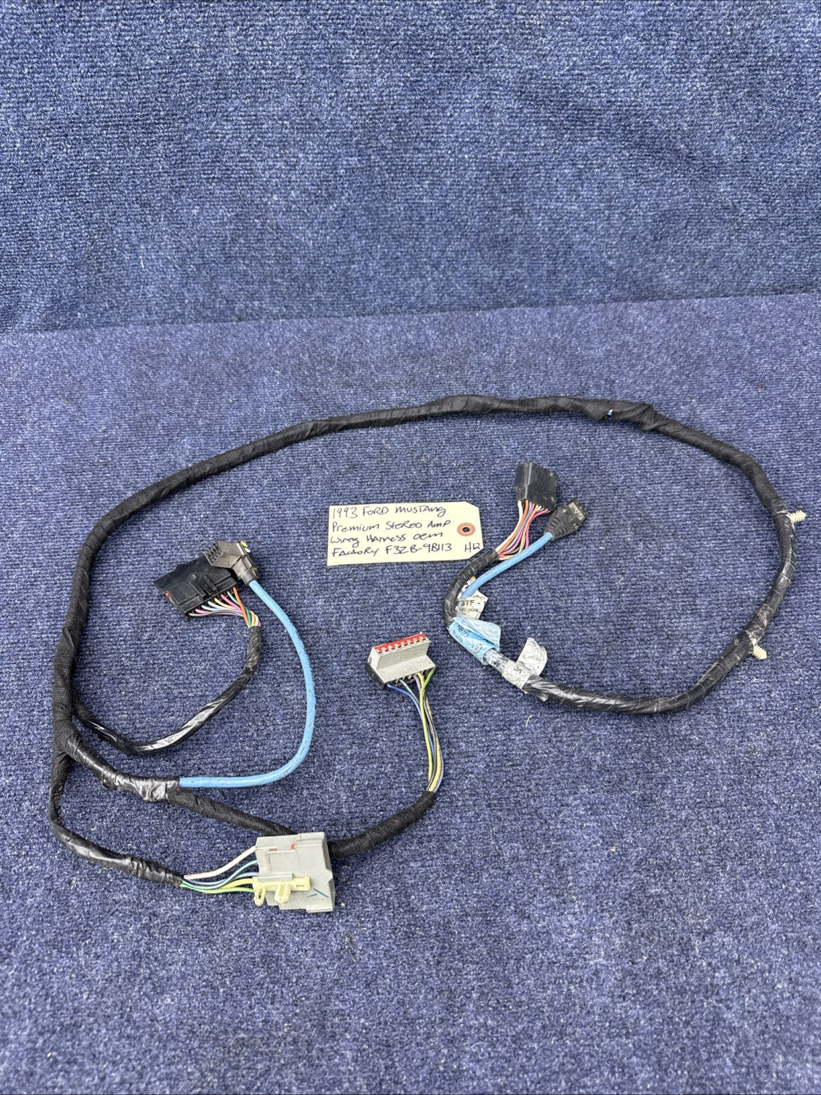 1993 FORD MUSTANG PREMIUM STEREO AMPLIFIER WIRING HARNESS F3ZB-9B113-AC OEM