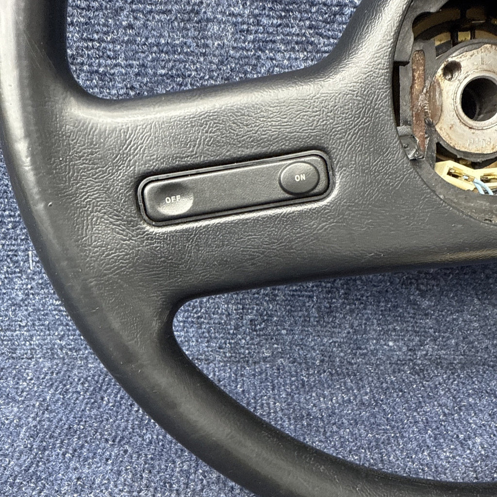 1985  1986 Ford Mustang Steering Wheel 2 Spoke Cruise Control OEM Factory Nice