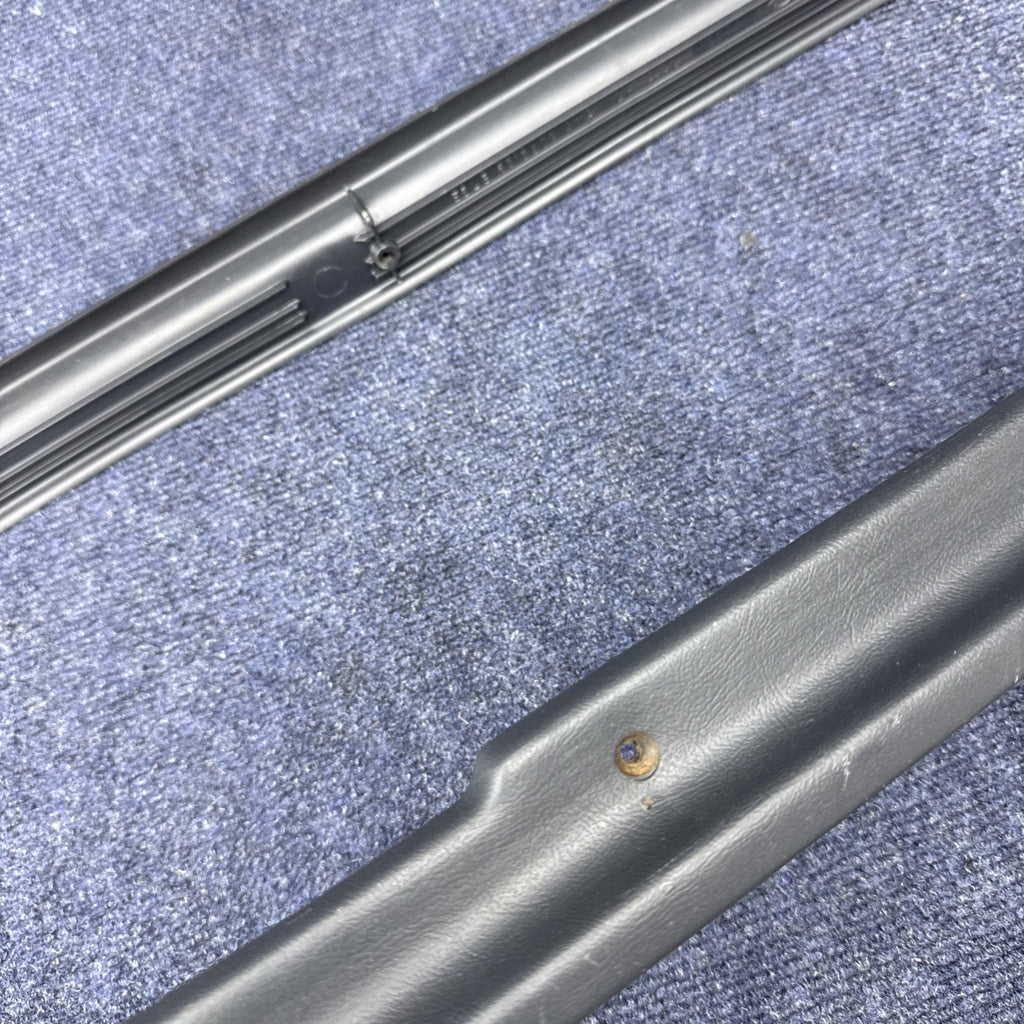 1984-1989 Lincoln Mark VII Door Sill Trim Panel PAIR LH RH OEM GREY LSC