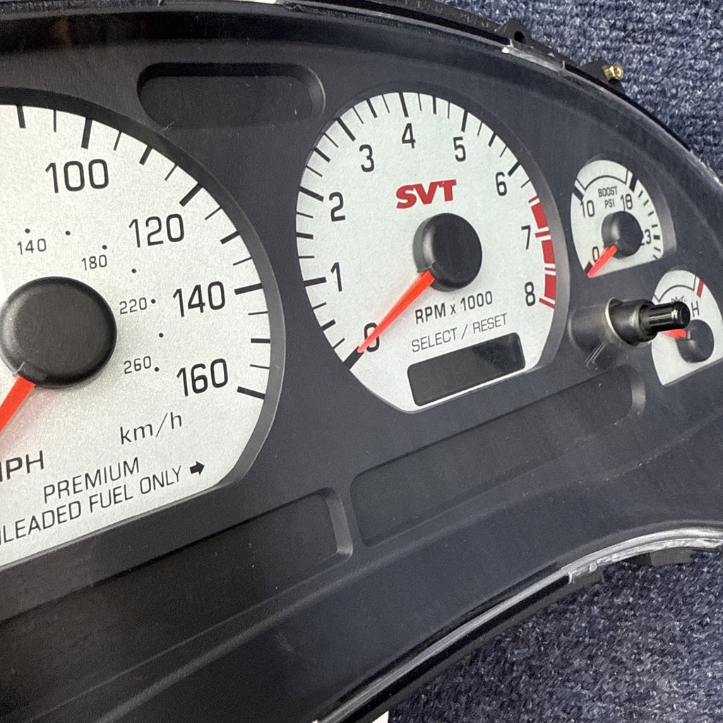 03-04 Mustang Cobra Instrument Cluster 160 Mph Speedometer Gauges 39k Miles Nice