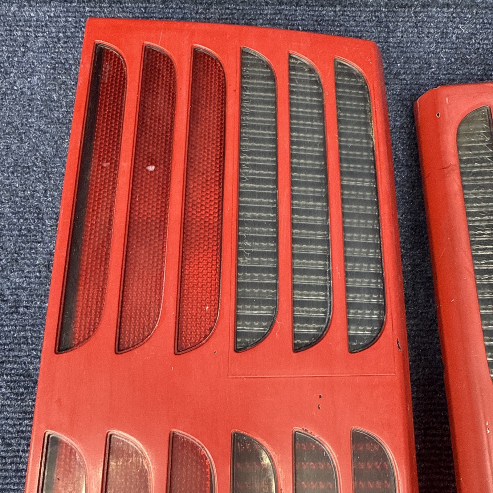 87-93 Ford Mustang GT Tail Light Lens OEM Stock 5.0L LH & Rh Pair Cheese Grader