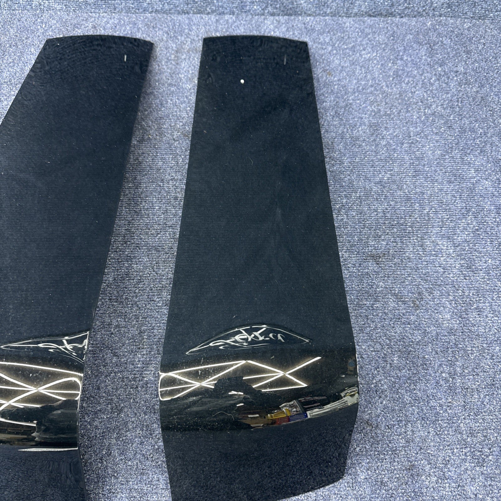 Nos Vintage Shades Of Competition Taillight Covers 87-93 Mustang Black Out Pair