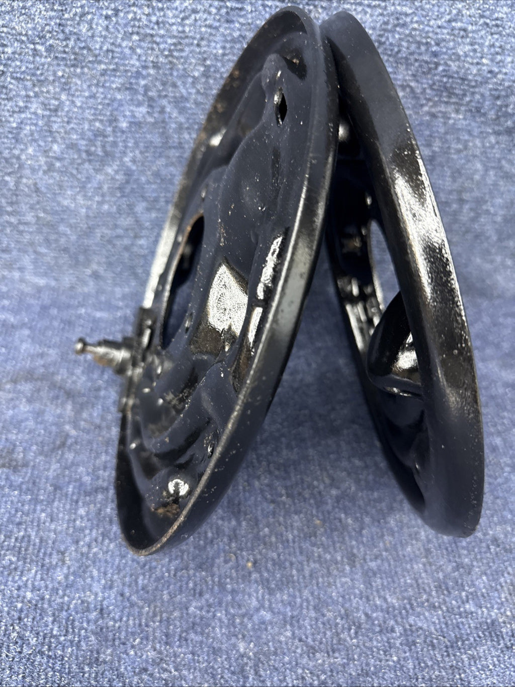 87-93 Ford Mustang 8.8 Rear Axle Drum Brake Backing Plates Mounting Bracket OEM