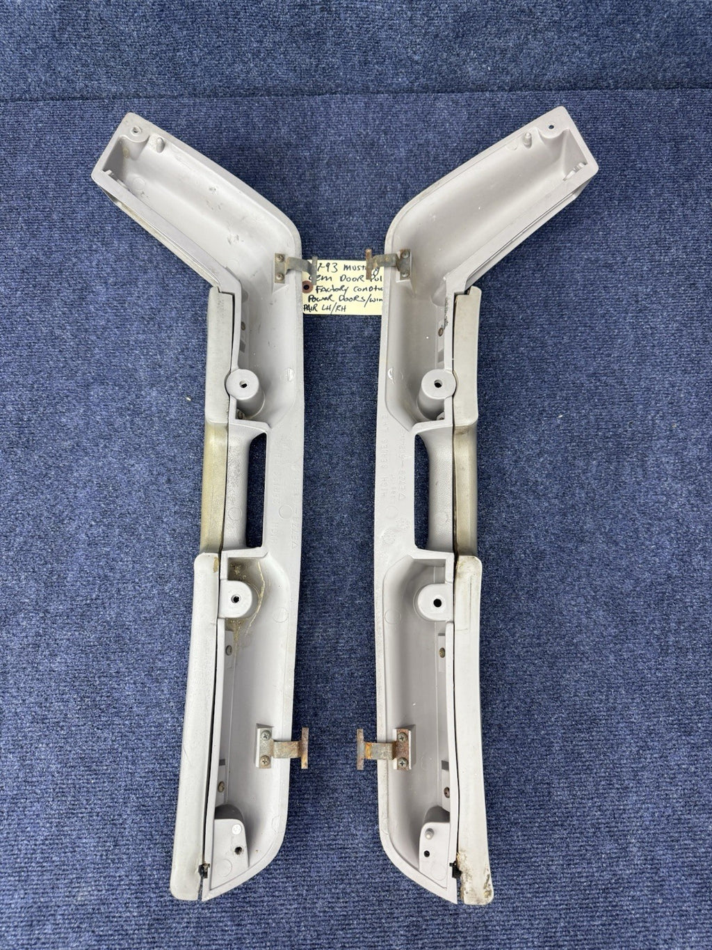 87-93 Ford Fox Body Mustang Gray Door Handle Pull Armrest 1987-1993 5.0L OEM