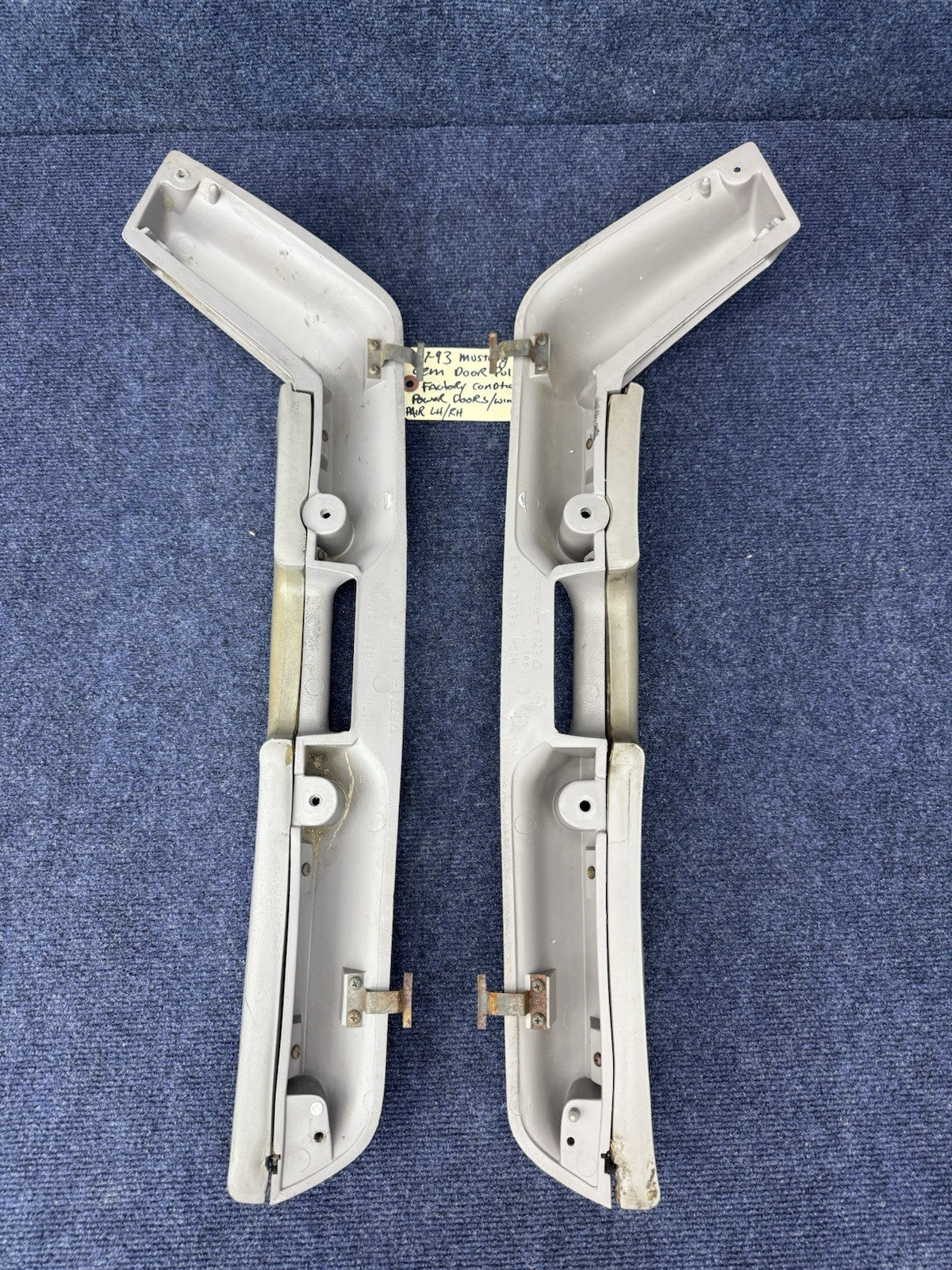 87-93 Ford Fox Body Mustang Gray Door Handle Pull Armrest 1987-1993 5.0L OEM