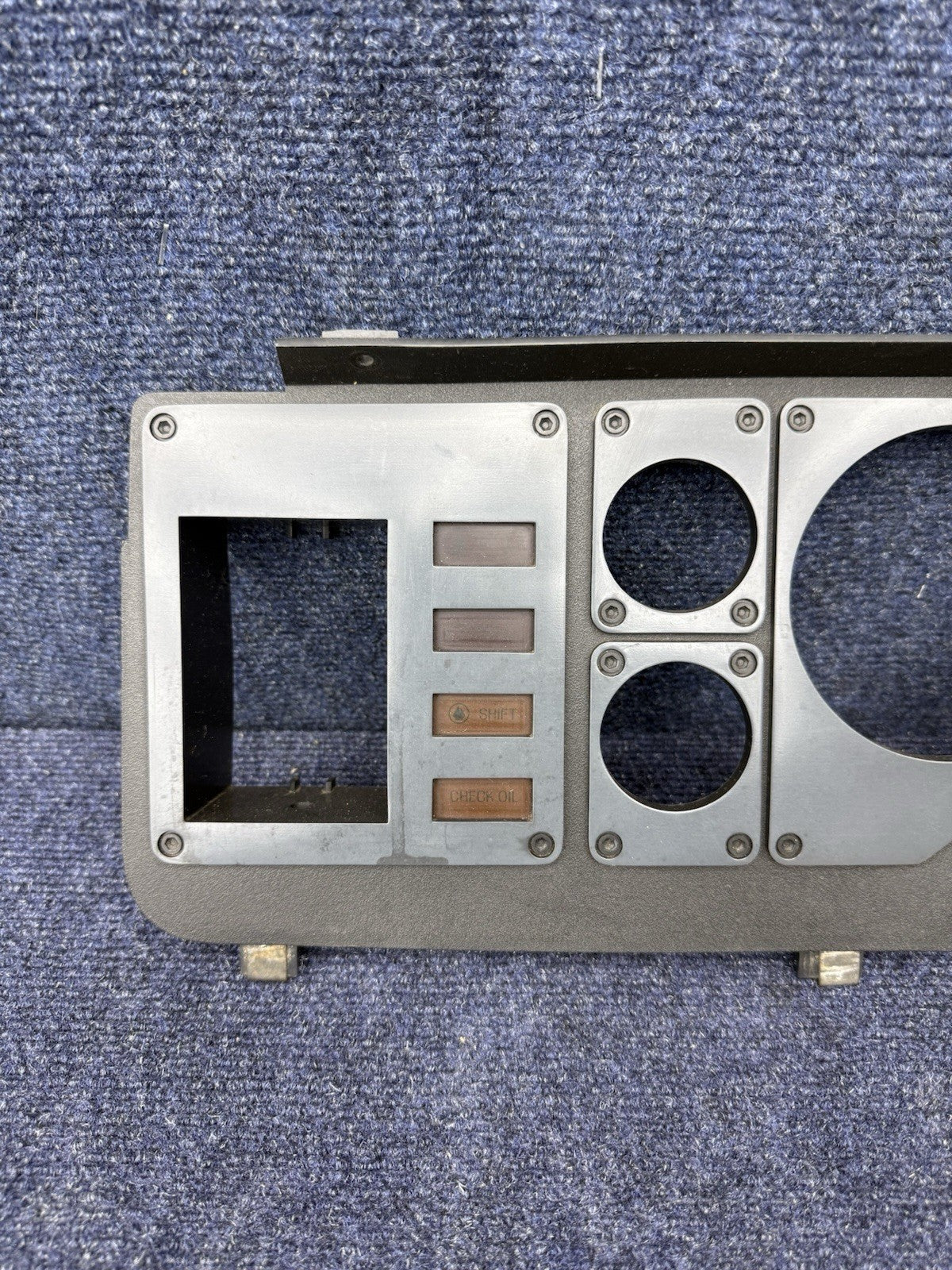 1985 1986 Ford Mustang Gt Grey Black Instrument Gauge Cluster Dash Trim Bezel