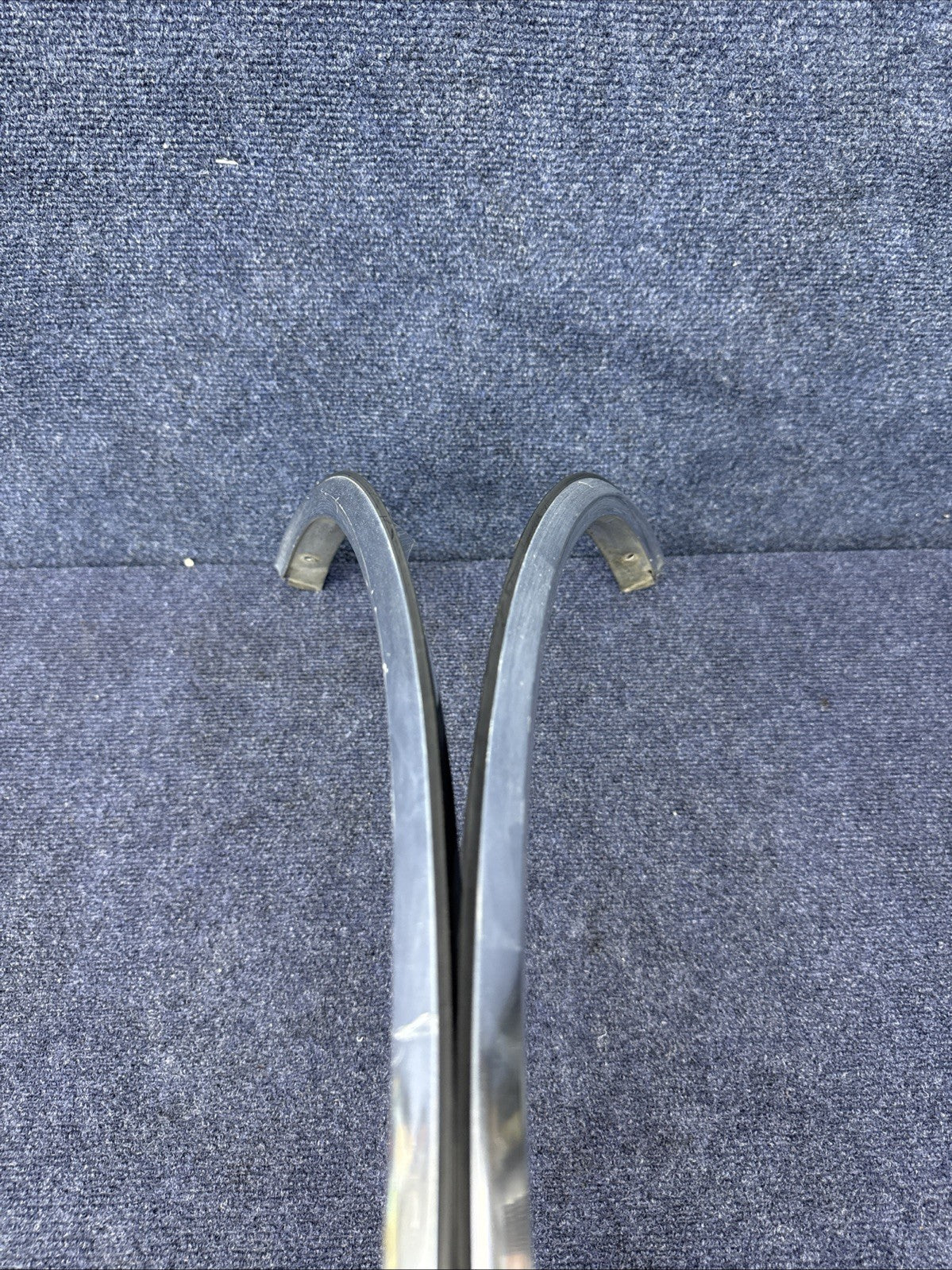1984-1992 LINCOLN  MARK VII 7 LSC FRONT  Pair LH Rh  Set WHEEL FENDER CHROME OEM
