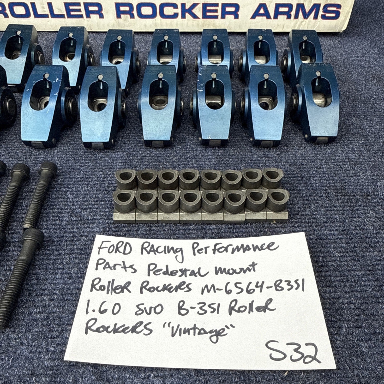 Ford Racing 1.60 Roller Rockers M-6564-b351 Motorsport SVO 302/351 SBF Pedestal