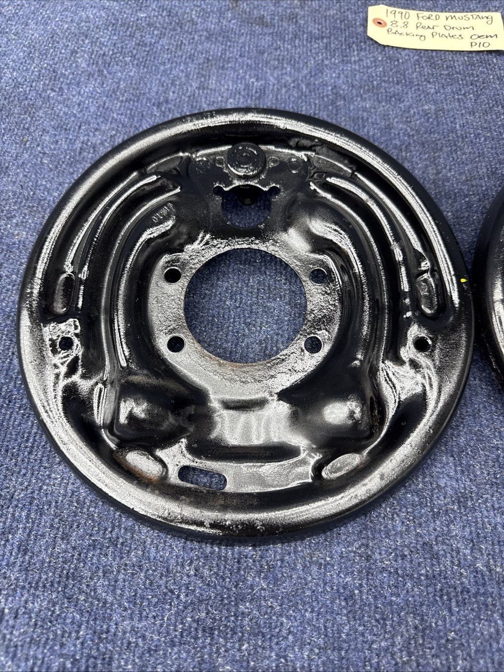 87-93 Ford Mustang 8.8 Rear Axle Drum Brake Backing Plates Mounting Bracket OEM