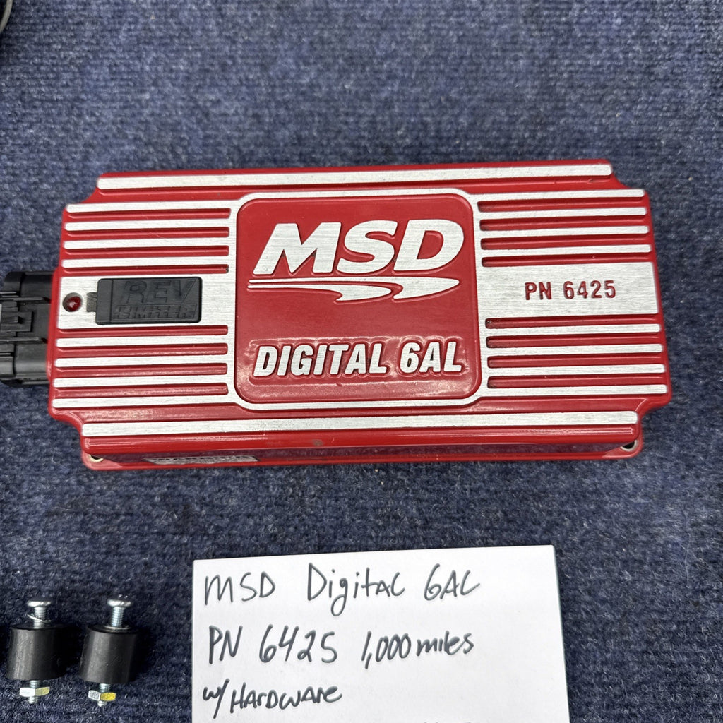 MSD Ignition 6425 Digital 6AL Ignition Control Box W/ Adjustable Rev Limit Red