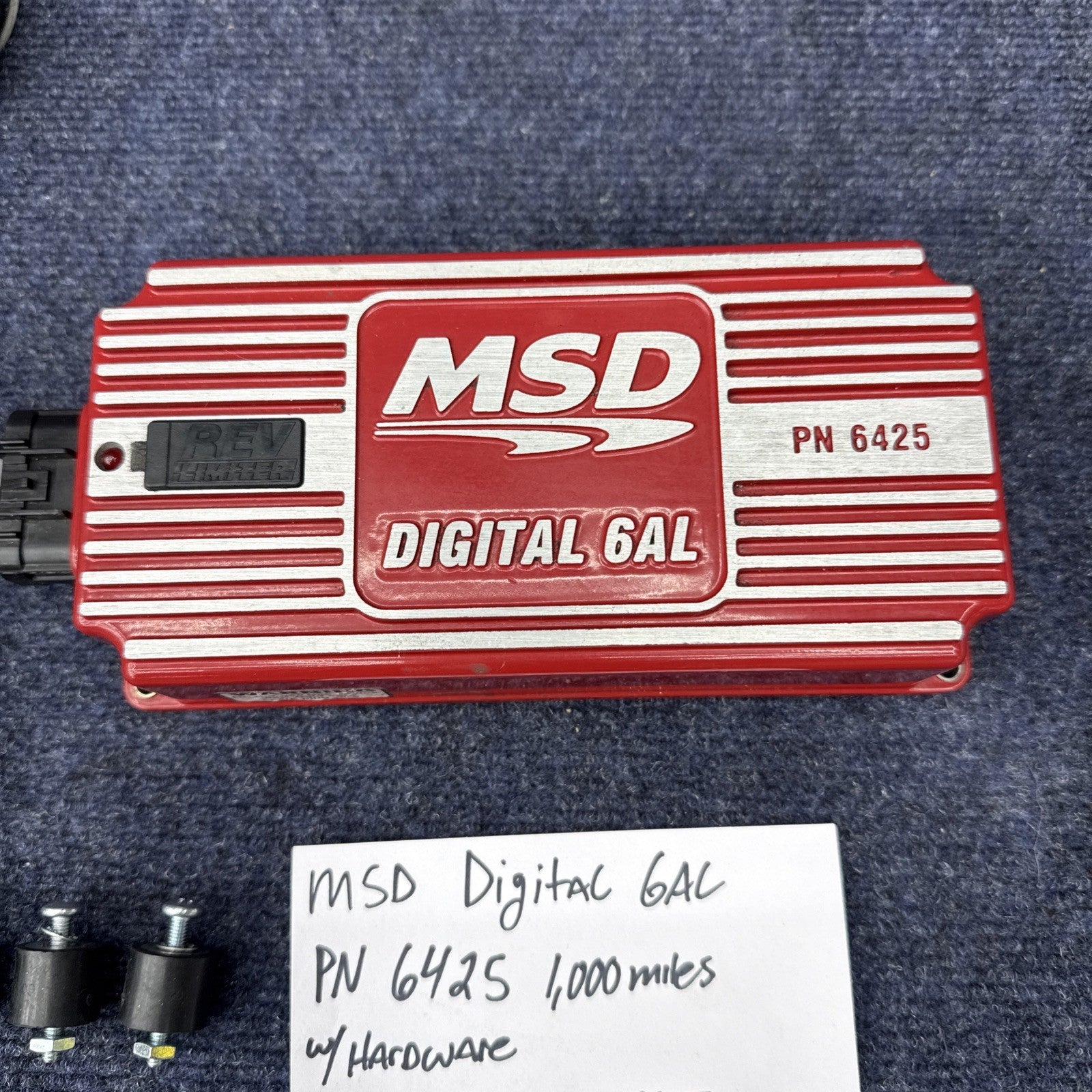 MSD Ignition 6425 Digital 6AL Ignition Control Box W/ Adjustable Rev Limit Red
