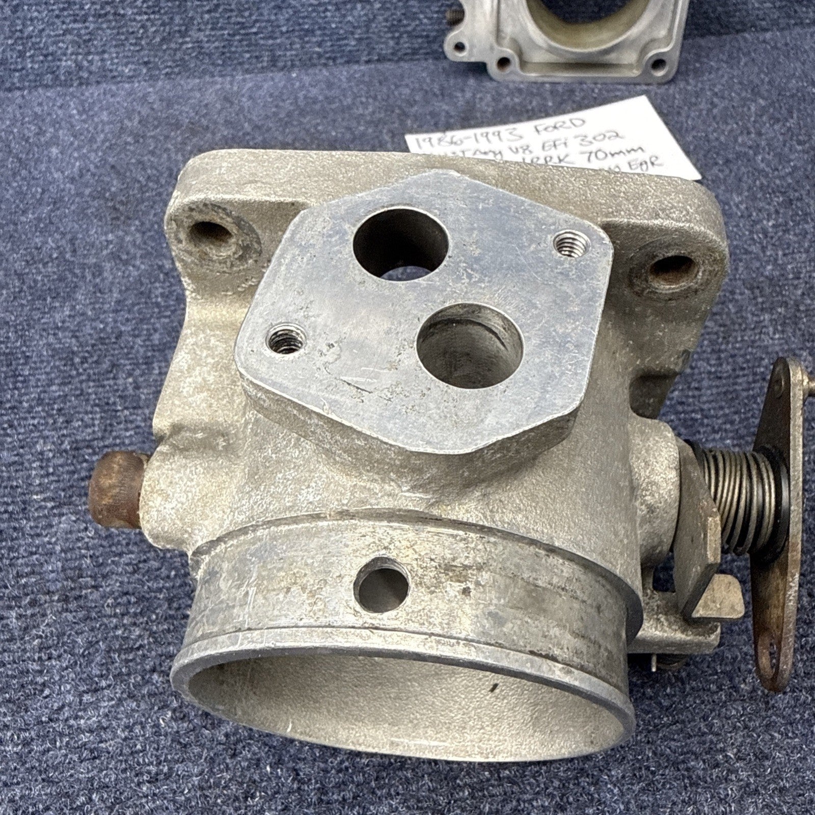 1986-1993 Mustang 302 bbk Edlebrock 70mm throttle body egr spacer 5.0 Foxbody